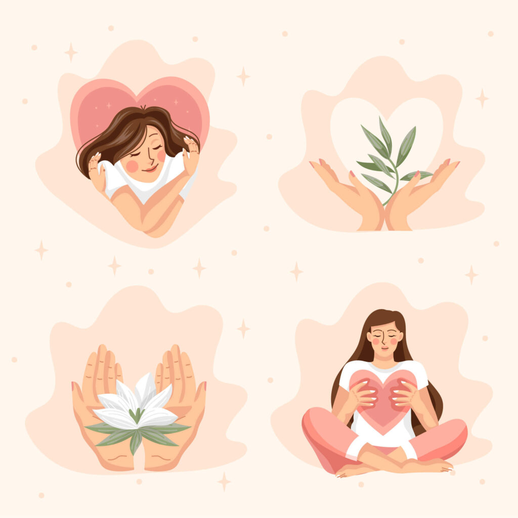 Ilustración editorial para marcas wellness